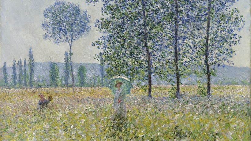 Claude Monet, „Felder im Frühling", 1887, Staatsgalerie Stuttgart, Leihgabe Freunde der Staatsgalerie e.V. seit 1906, © Staatsgalerie Stuttgart