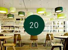 20 Restaurants, Bars & Confiserien 20 Restaurants, Bars & Confiserien